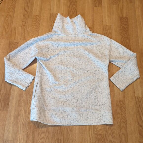 RBX Hoodie Sweatshirt Womens Medium Gray Heathered Cowl Neck Long Sleeve - Picture 4 of 7